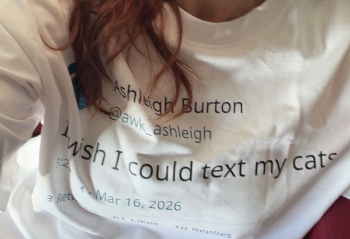 Naila wearing their tweet tee